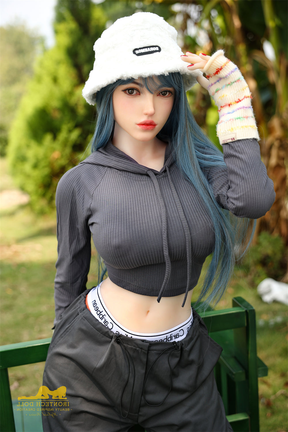 159cm/5ft3 F-Cup Big Boobs TPE Sex Doll with S41 Silicone Head Irontech