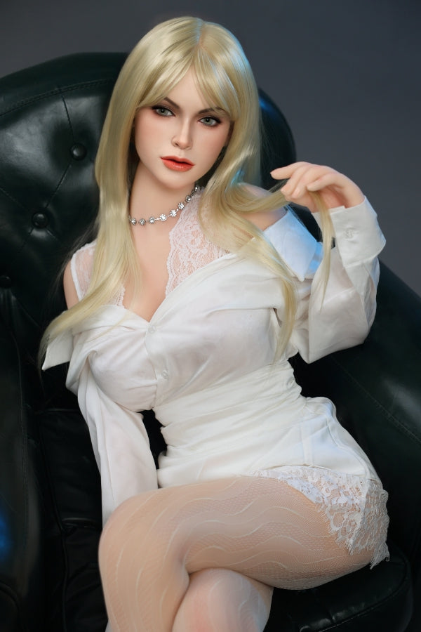 168cm/5ft6 F-cup Blonde Silicone Head Sex Doll - #1081-E Orange in