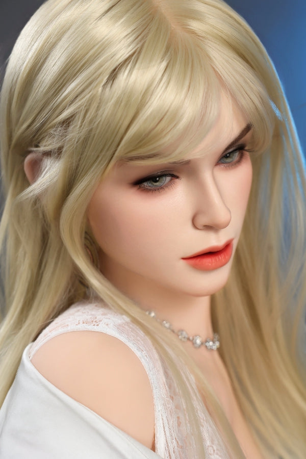 168cm/5ft6 F-cup Blonde Silicone Head Sex Doll - #1081-E Orange in