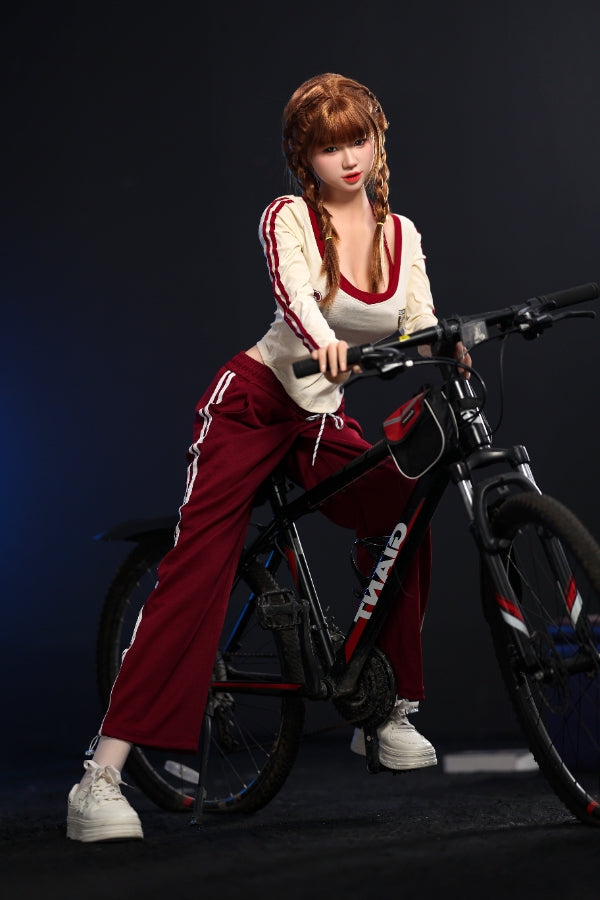 168cm/5ft6 F-cup Big Breast Silicone Head Sex Doll - #888 Orange in