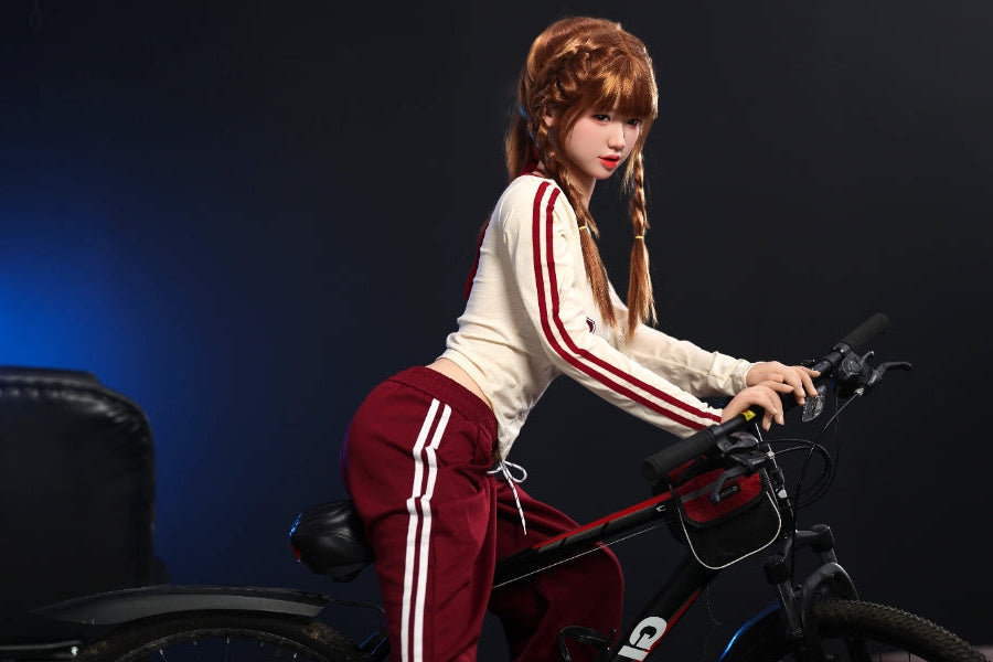 168cm/5ft6 F-cup Big Breast Silicone Head Sex Doll - #888 Orange in