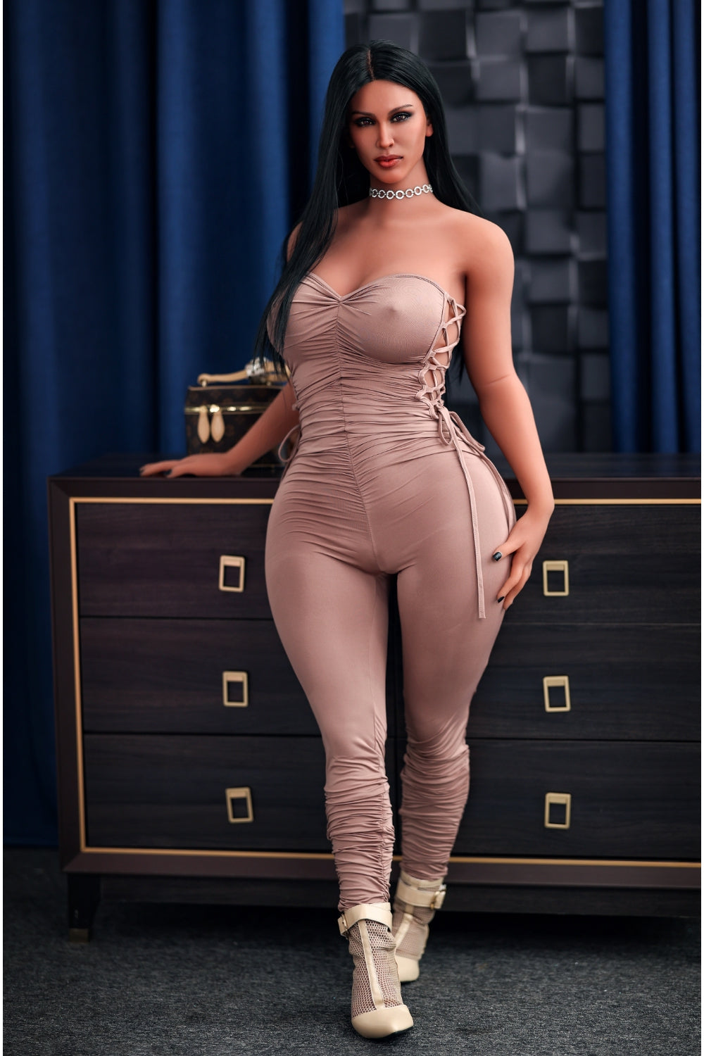 157cm/5ft2 Thick Big Breast|Tits Kim Kardashian Sex Doll - TPE 6ye