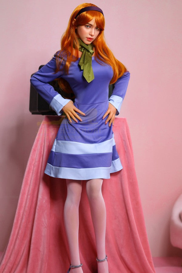 167cm/5ft6 E-Cup Japanese Redhead Big Tits Silicone Sex Doll - S42 Irontech