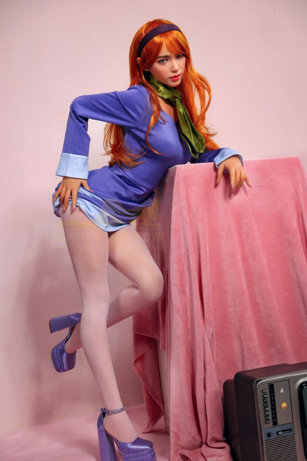 167cm/5ft6 E-Cup Japanese Redhead Big Tits Silicone Sex Doll - S42 Irontech