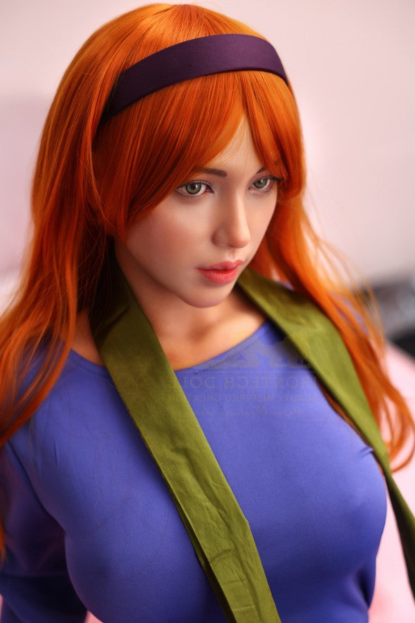 167cm/5ft6 E-Cup Japanese Redhead Big Tits Silicone Sex Doll - S42 Irontech