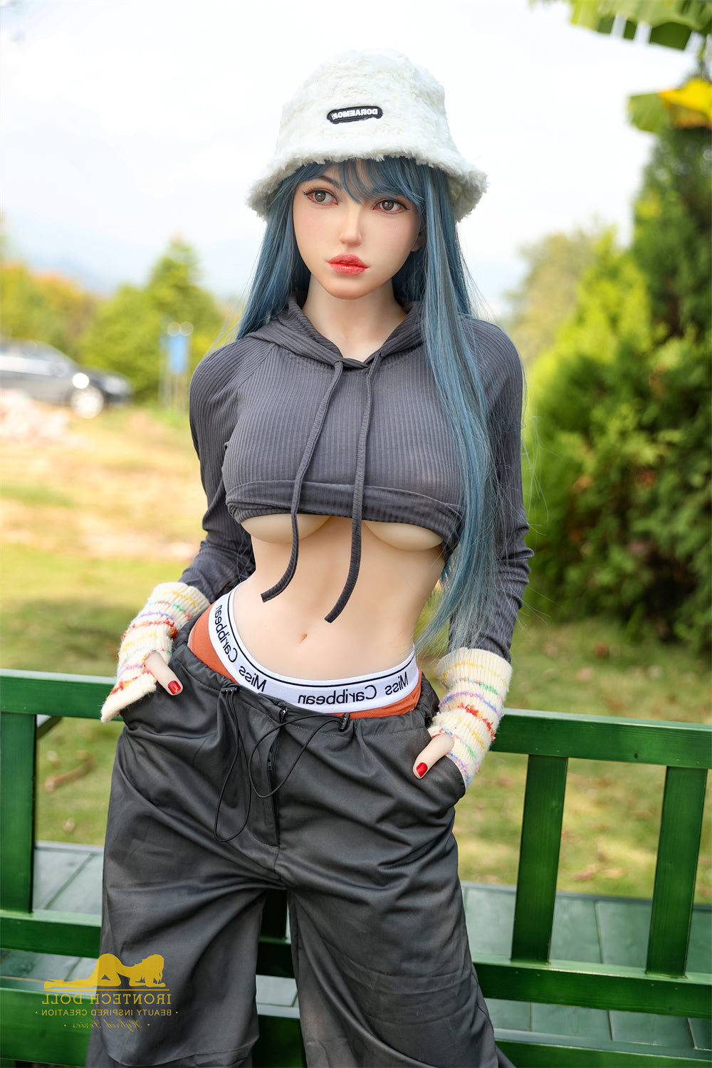 159cm/5ft3 F-Cup Big Boobs TPE Sex Doll with S41 Silicone Head Irontech