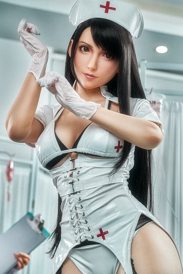 167cm/5ft6 D-cup Final Fantasy VII Cosplay Game Silicone Sex Doll - Ti Torso Lady