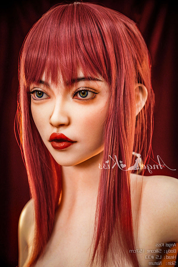 157cm/5ft2 F-cup Redhead Silicone Sex Doll – LS#33 Angelkiss