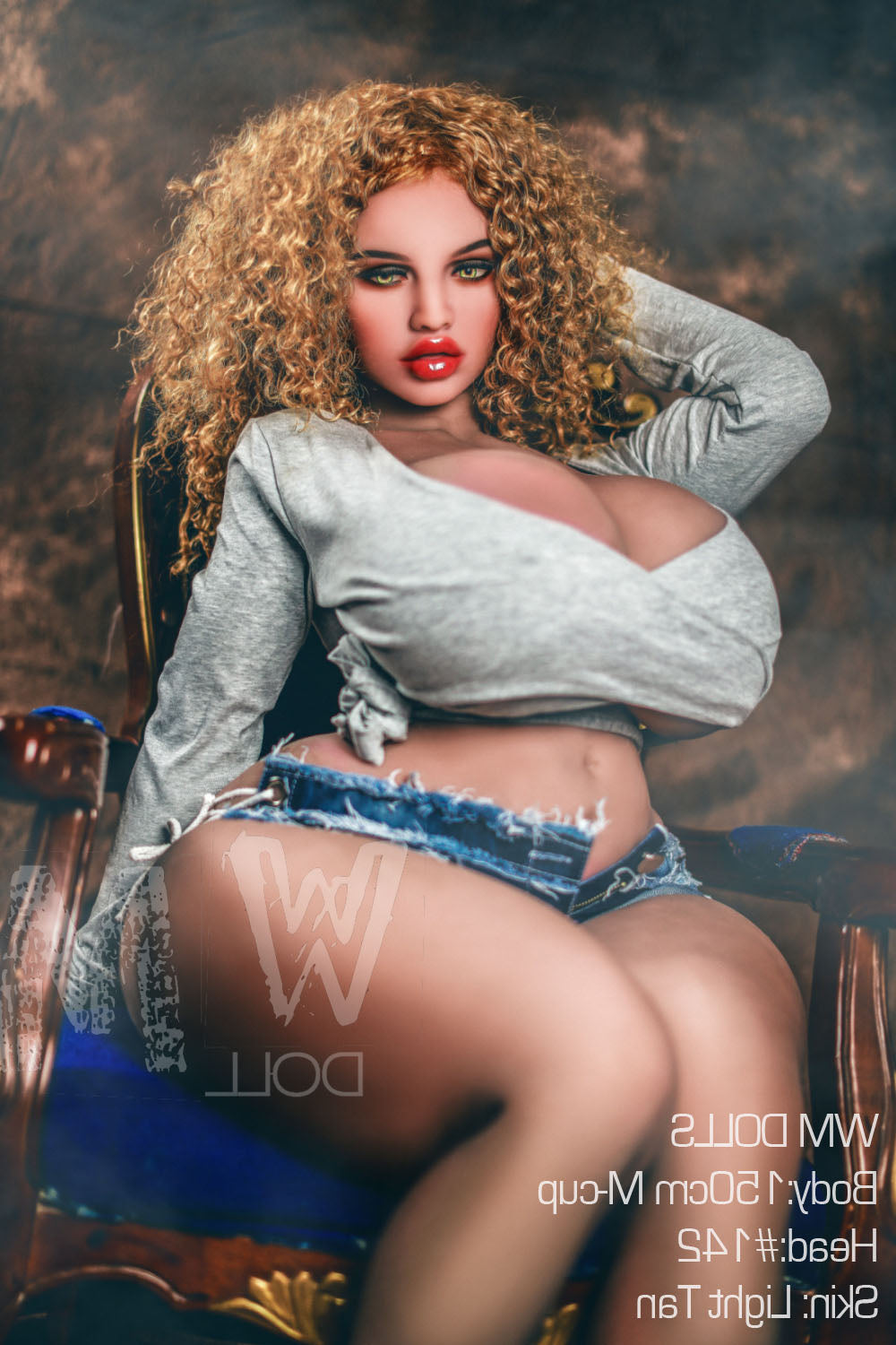 150cm/4ft11 M-cup BBW Big Booty Thick TPE Sex Doll with #142 Head WM