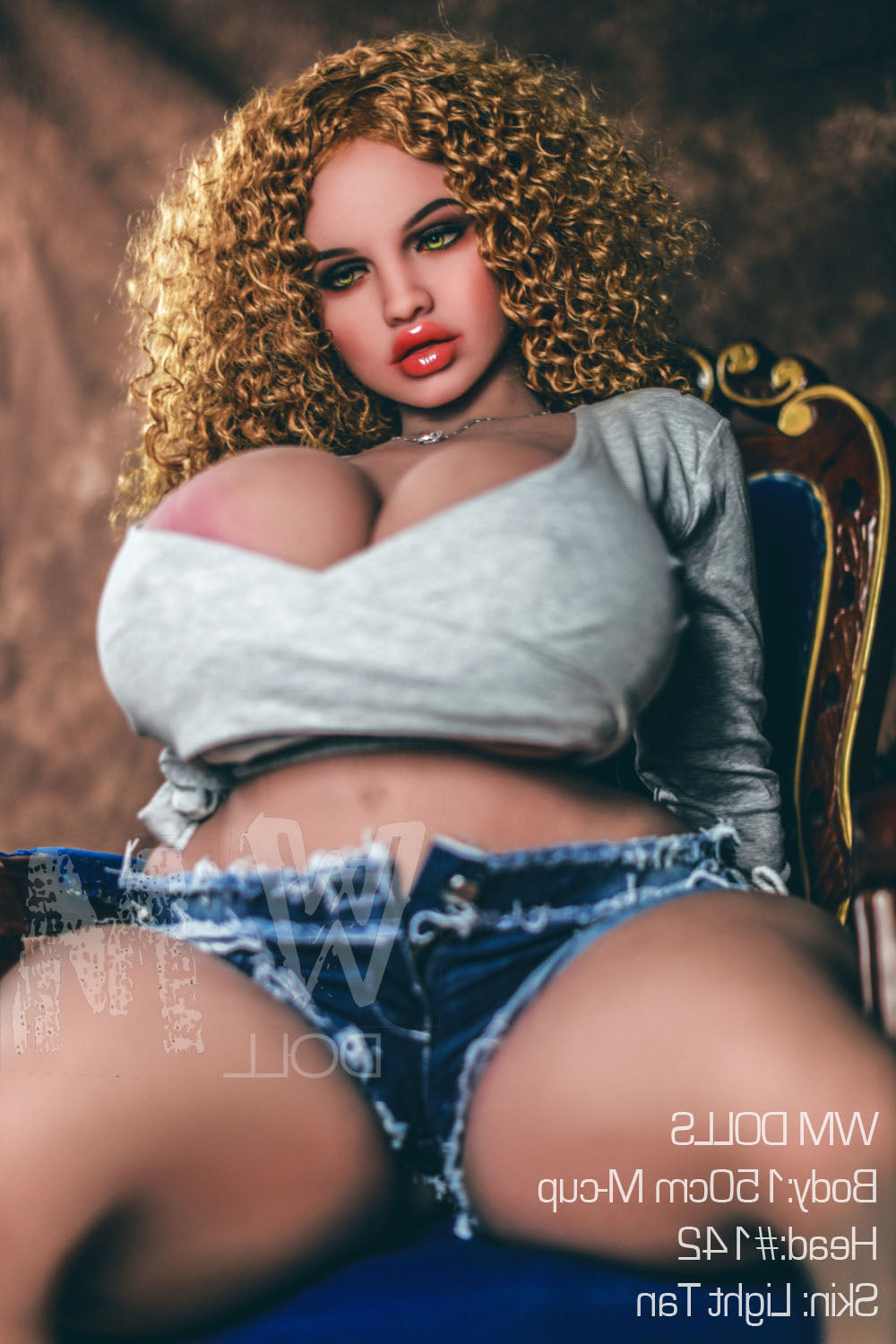 150cm/4ft11 M-cup BBW Big Booty Thick TPE Sex Doll with #142 Head WM