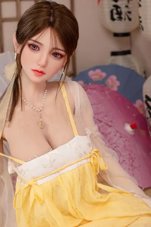 160cm/5ft3 D-cup Chinese Silicone Head Sex Doll - Wennie JX