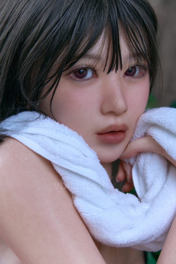 150cm/4ft11 F-Cup Big Breast Short Hair Japanese Silicone Sex Doll - R Torso Real Lady