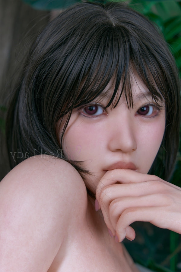 150cm/4ft11 F-Cup Big Breast Short Hair Japanese Silicone Sex Doll - R Torso Real Lady