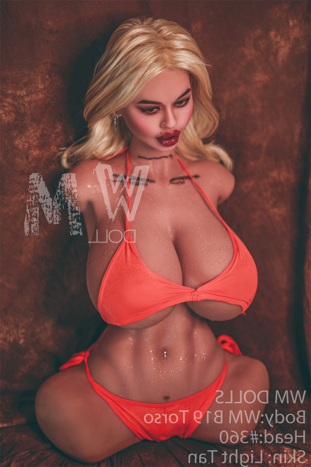 70cm/2ft4 Fuckable Tits Torso Sex Doll with #360 Head - TPE WM