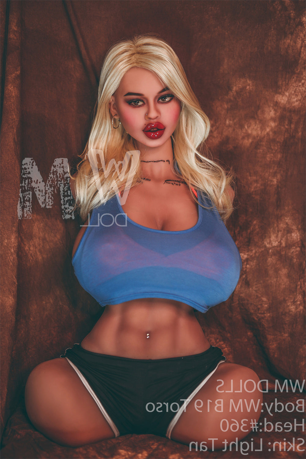 70cm/2ft4 Fuckable Tits Torso Sex Doll with #360 Head - TPE WM