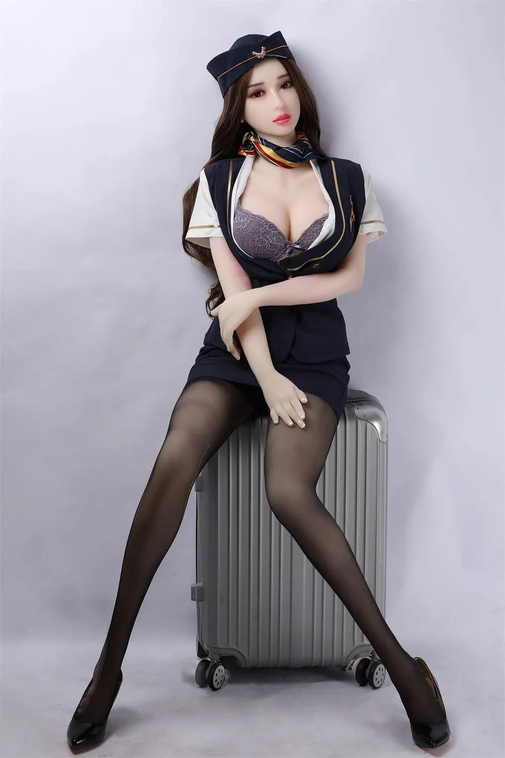 163cm (5' 4") D-Breasts Mature Airline Stewardess Sex Doll - Hulda