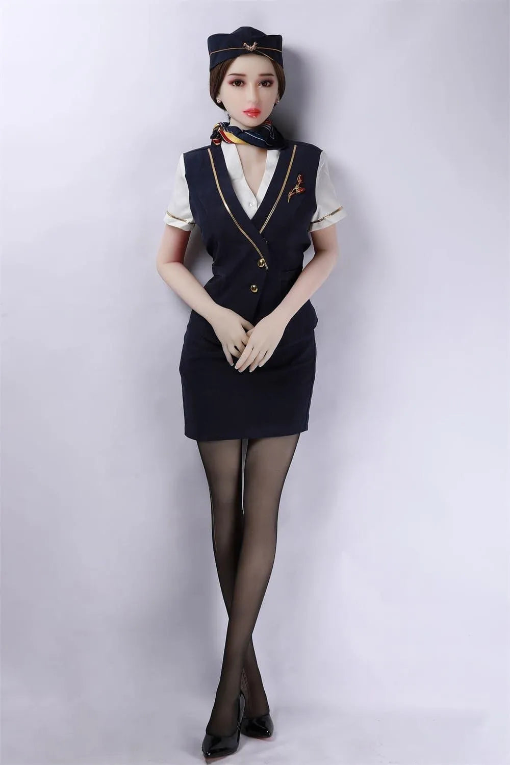 163cm (5' 4") D-Breasts Mature Airline Stewardess Sex Doll - Hulda