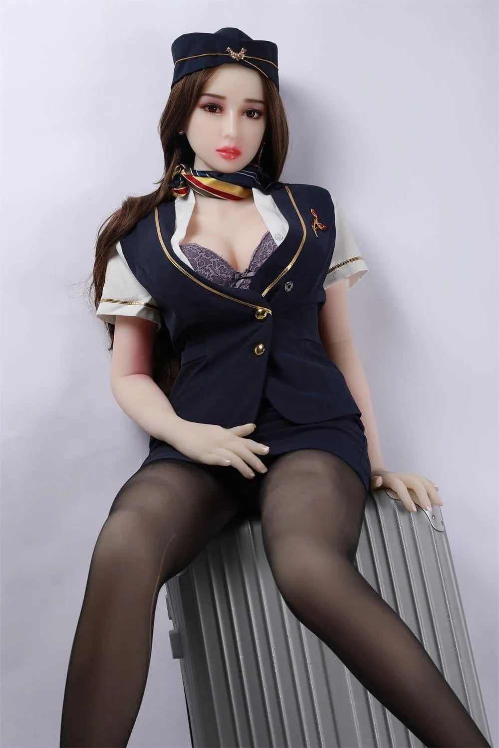 163cm (5' 4") D-Breasts Mature Airline Stewardess Sex Doll - Hulda
