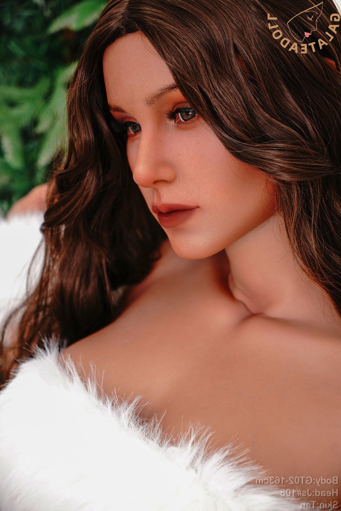 163cm 5ft4 E Cup Real Skin Texture Full Silicone Christmas Sex Doll Js0108 Tan - E-cup Torso Galatea