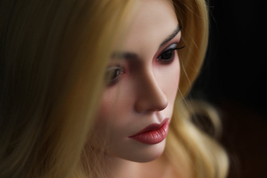 Full Silicone Half Body Breast Sex Doll Torso with #792 Head - Orange in