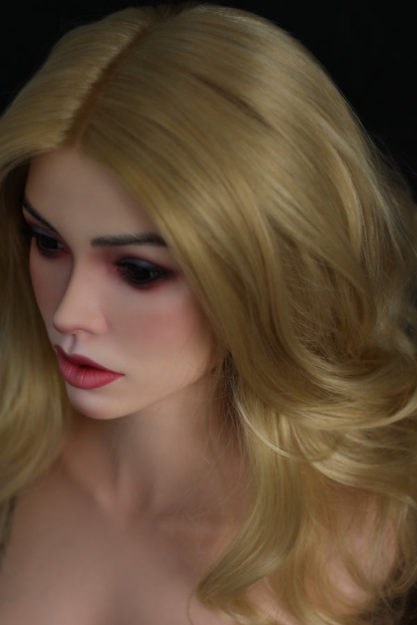 Full Silicone Half Body Breast Sex Doll Torso with #792 Head - Orange in