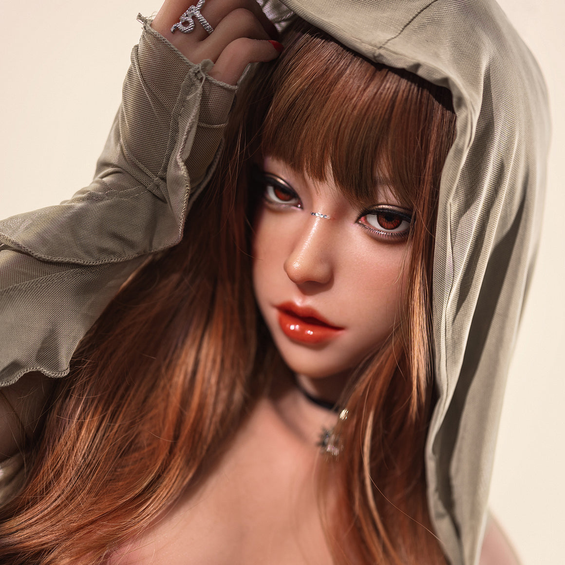 160cm/5ft3 A-cup Small Breast Silicone Head Sex Doll – #M5 SY