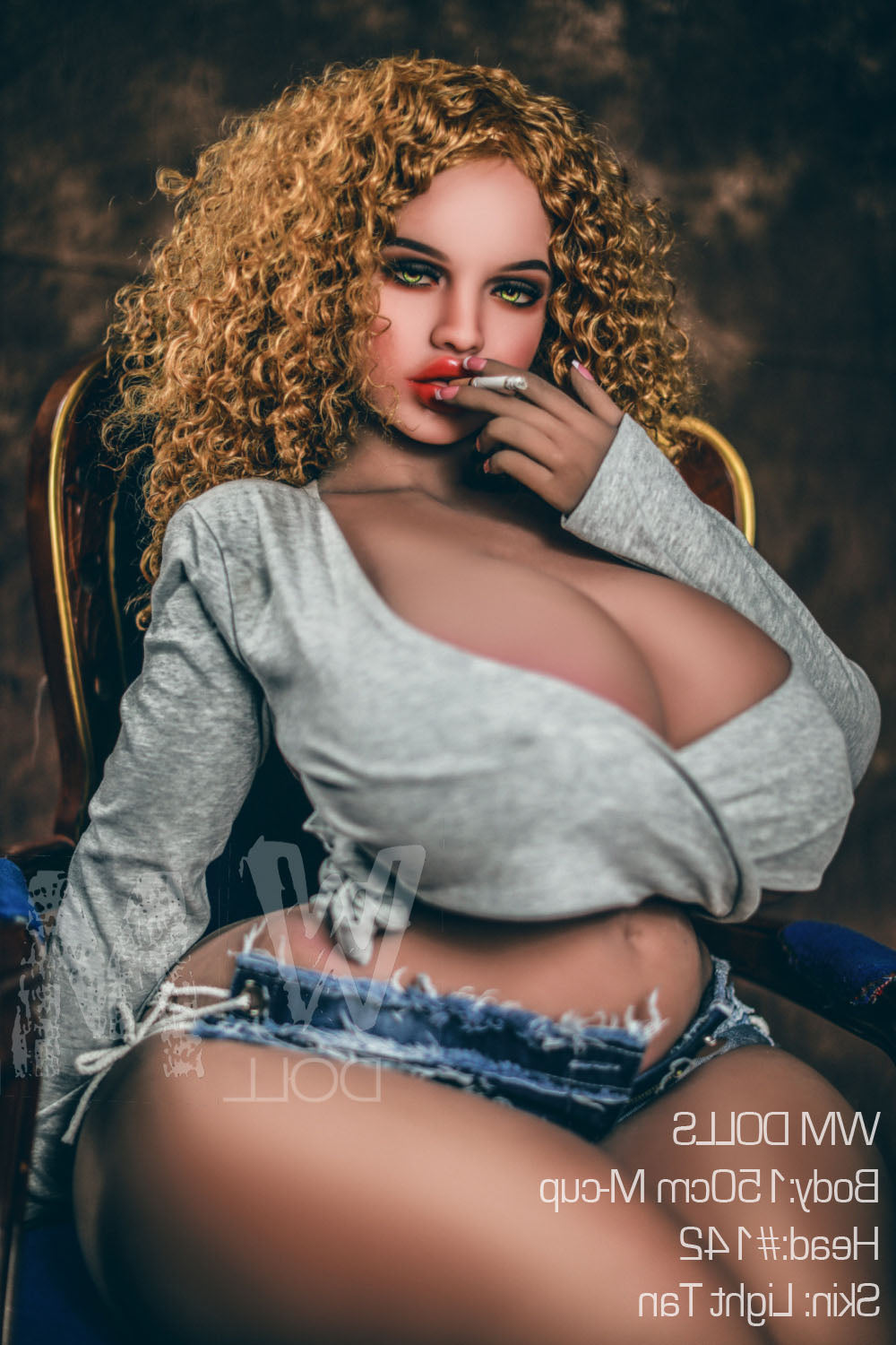 150cm/4ft11 M-cup BBW Big Booty Thick TPE Sex Doll with #142 Head WM