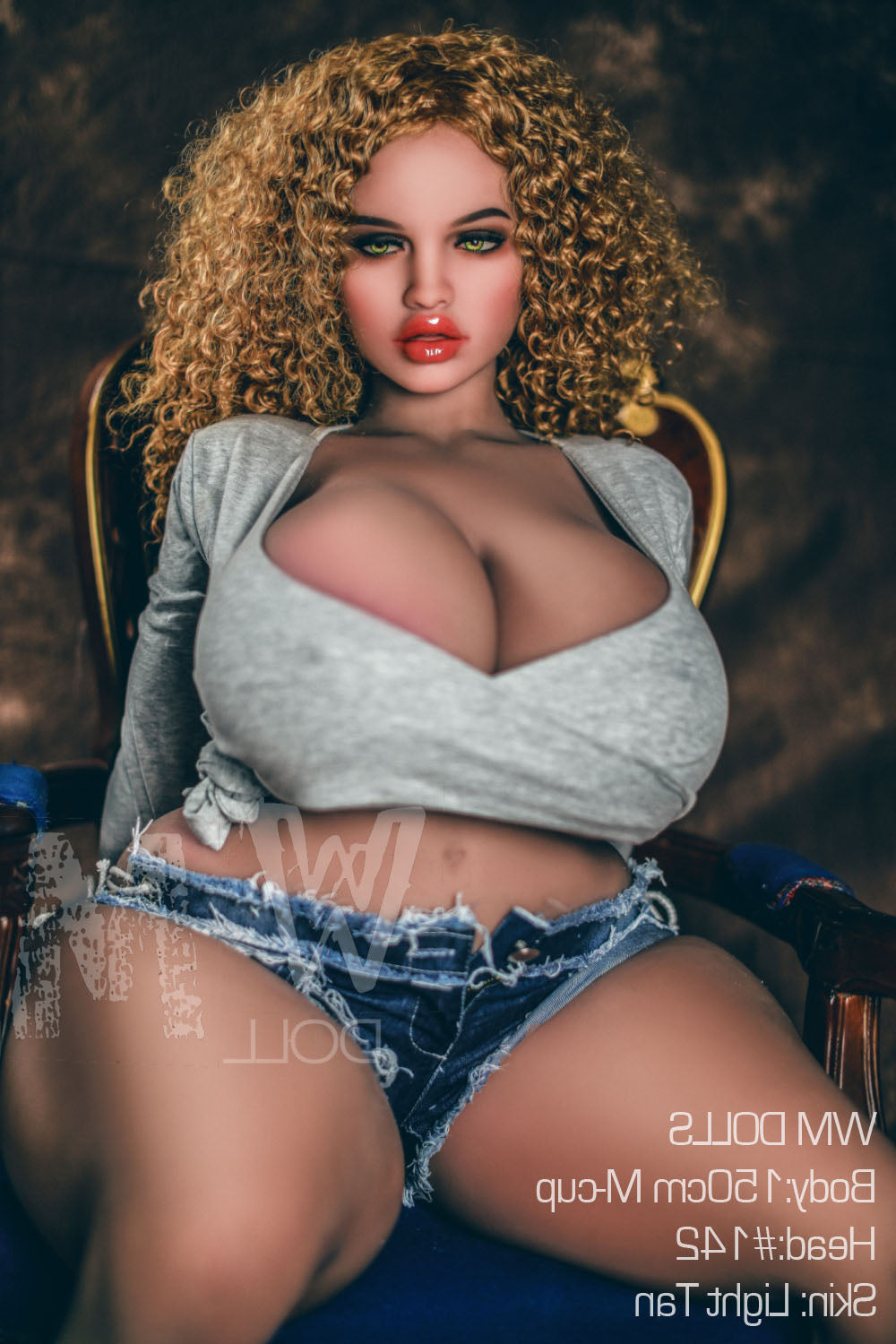 150cm/4ft11 M-cup BBW Big Booty Thick TPE Sex Doll with #142 Head WM