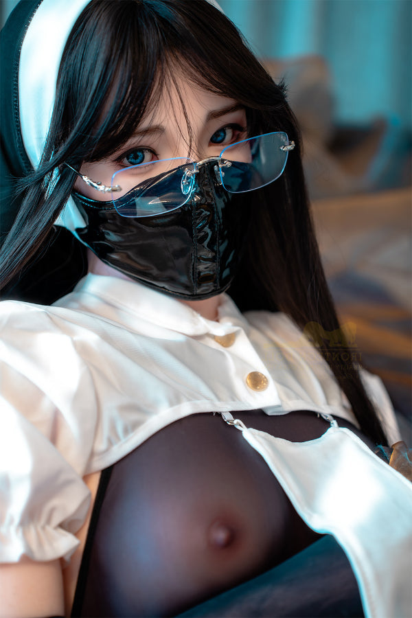 162cm/5ft4 A-Cup Lifelike Halloween Nun Silicone Love Doll - S37 Irontech