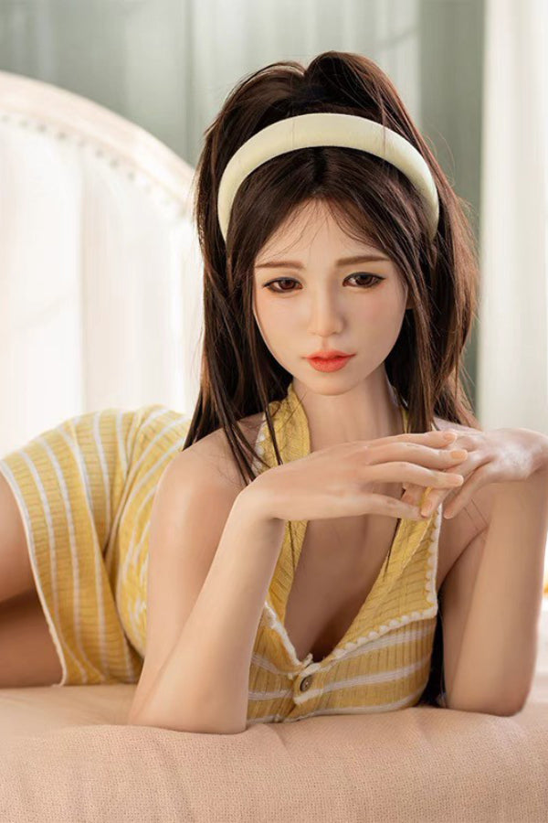 160cm/5ft3 D-cup Japanese Silicone Head Sex Doll - Una JX