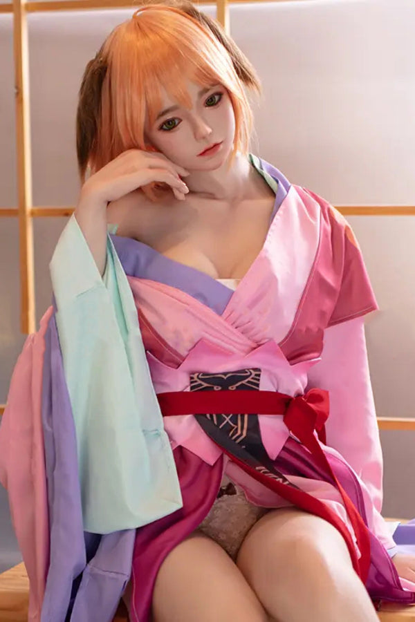 150cm/4ft11 D-cup Japanese Silicone Head Sex Doll - Yui JX