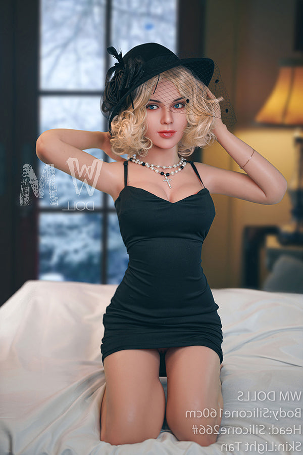 160cm/5ft3 D-cup Blond Hair Silicone Sex Doll – #266 Angelkiss