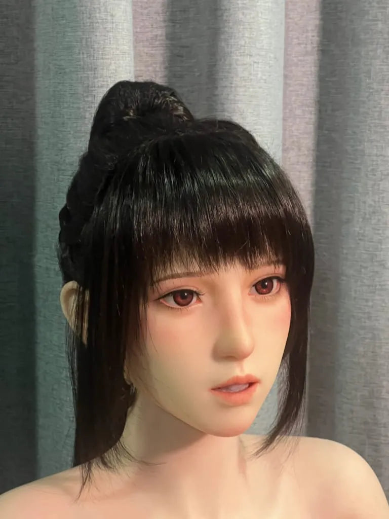ZELEX? Astra 155cm(5.1') GE108#-2 C-Breasts Full Silicone Sex Doll With Movable Jaw Teeth Fixed Tongue (NO.2479)