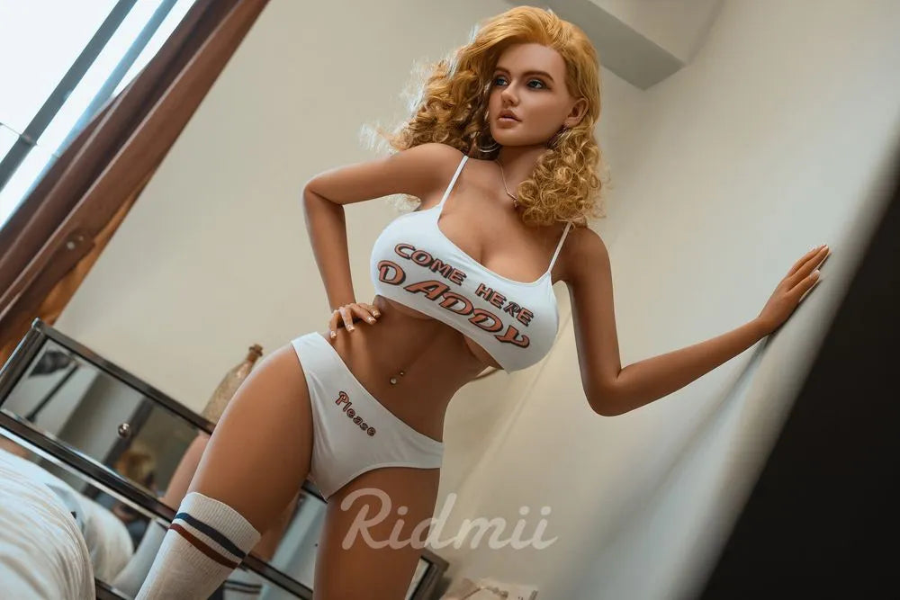 RIDMII | 161cm/5ft3 Huge Breasts Glamorous Blonde Lady Realistic TPE Sex Doll - Lori (In Stock US)