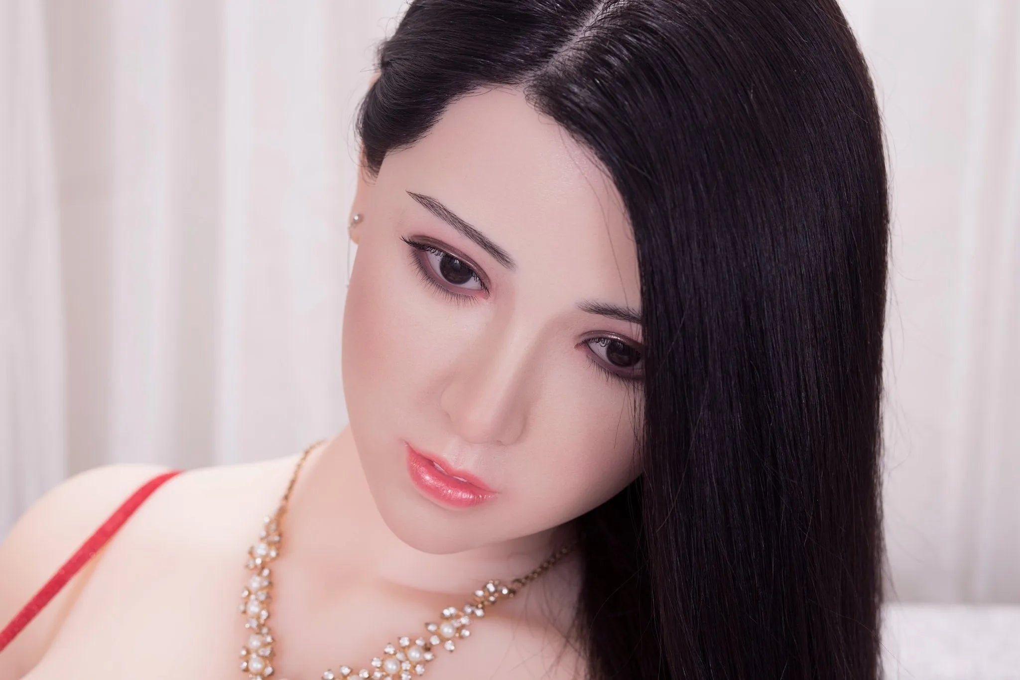 AF 170cm red dress curvy sex doll Qianxue