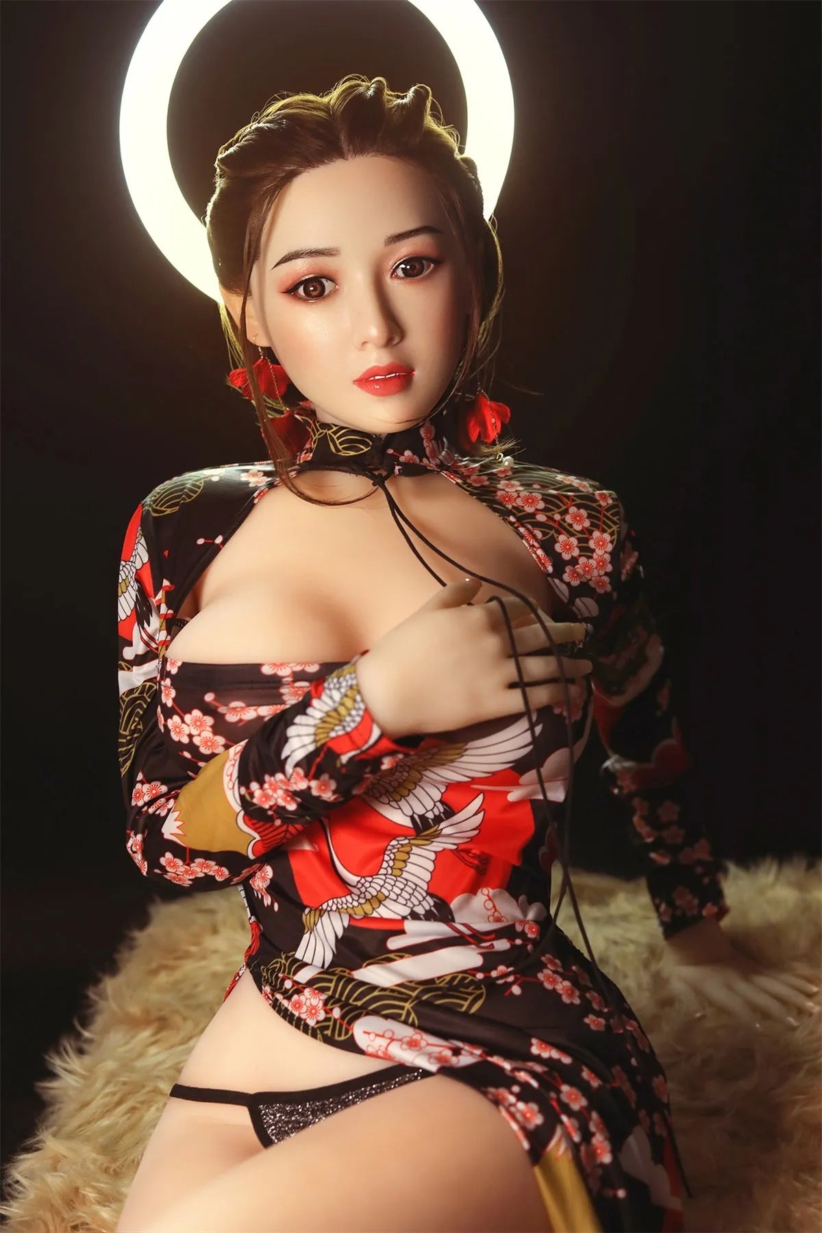 XiaoYu - 158cm (5ft2) Small Breast Life-Like Asian Sex Doll With Blonde Hair