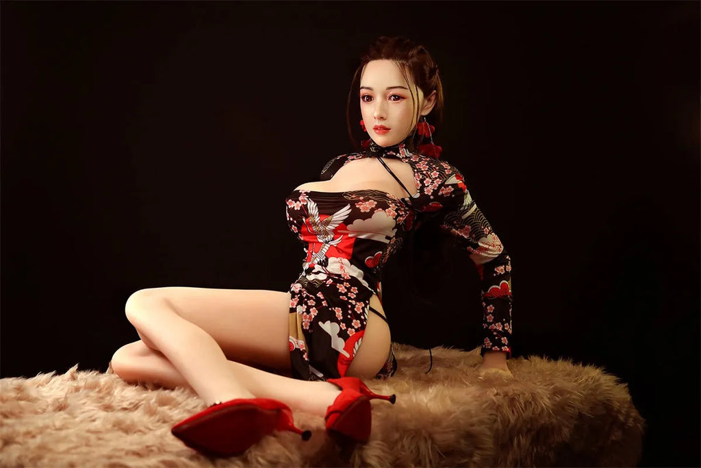XiaoYu - 158cm (5ft2) Small Breast Life-Like Asian Sex Doll With Blonde Hair