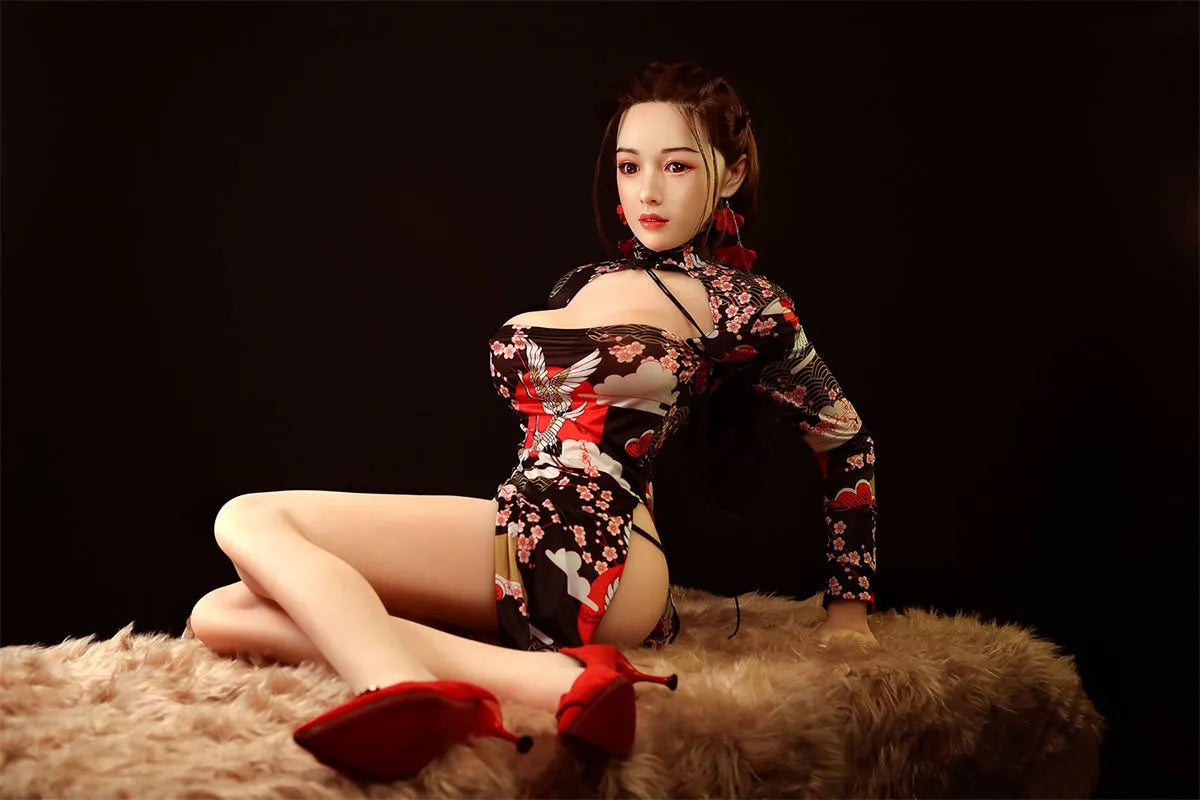 XiaoYu - 158cm (5ft2) Small Breast Life-Like Asian Sex Doll With Blonde Hair