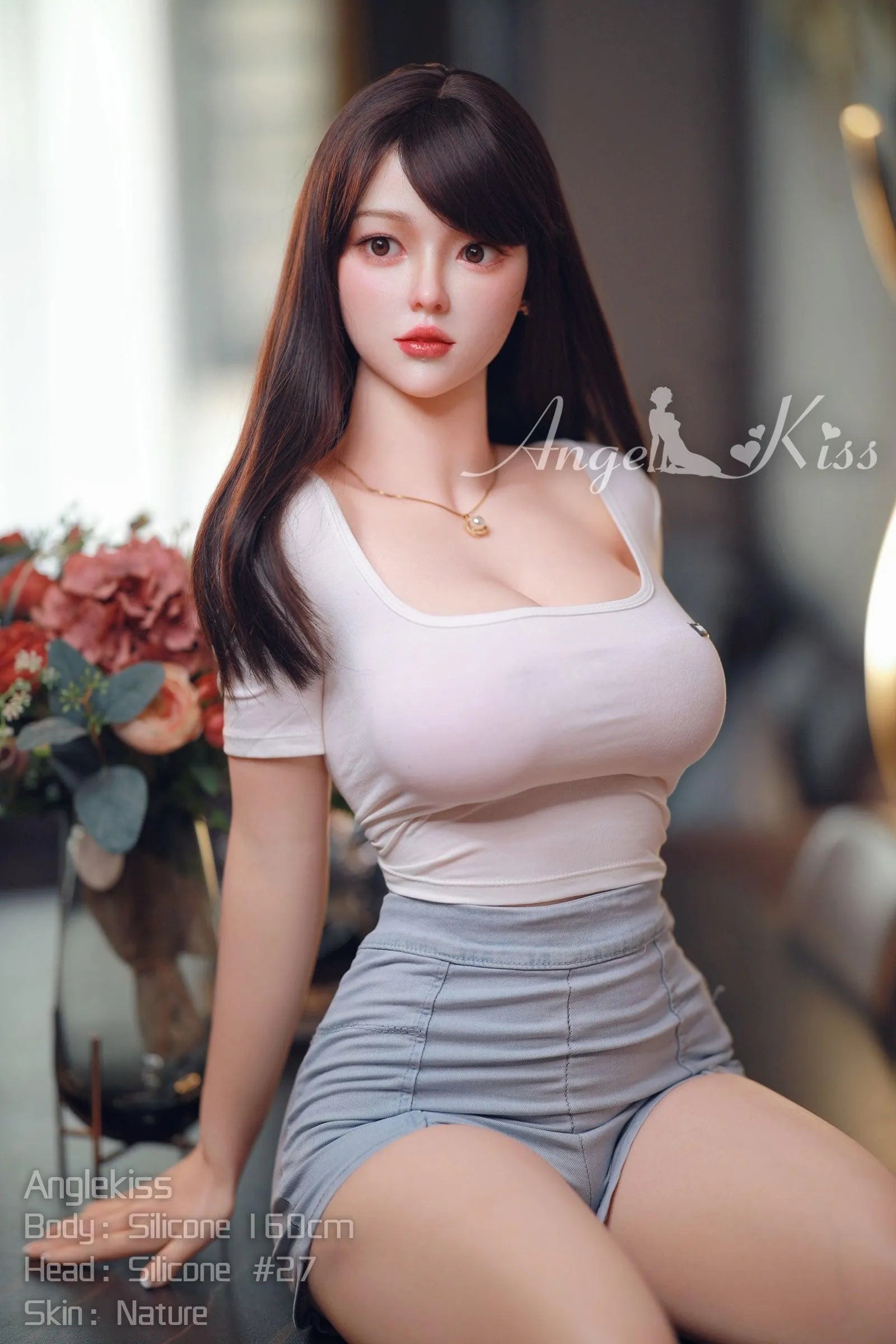 Angel Kiss | 160cm Big Breasts Silicone Asian Sex Doll - Aki