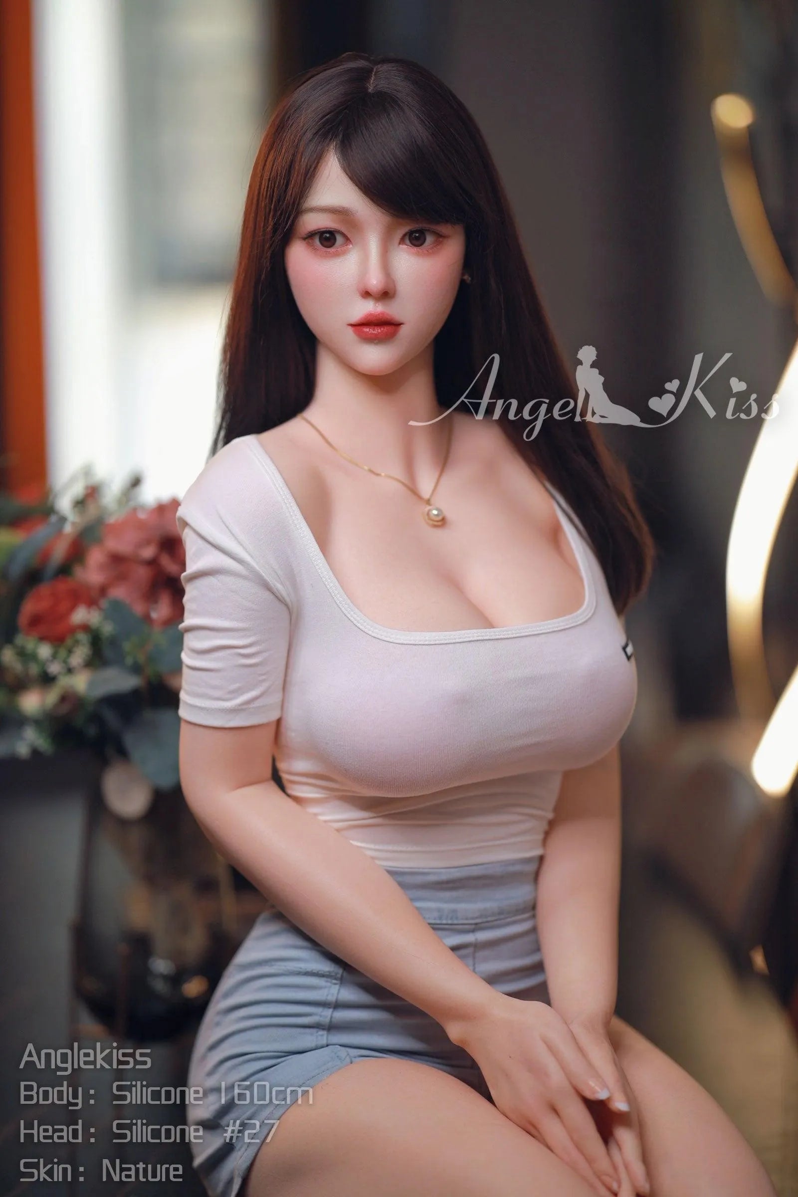 Angel Kiss | 160cm Big Breasts Silicone Asian Sex Doll - Aki