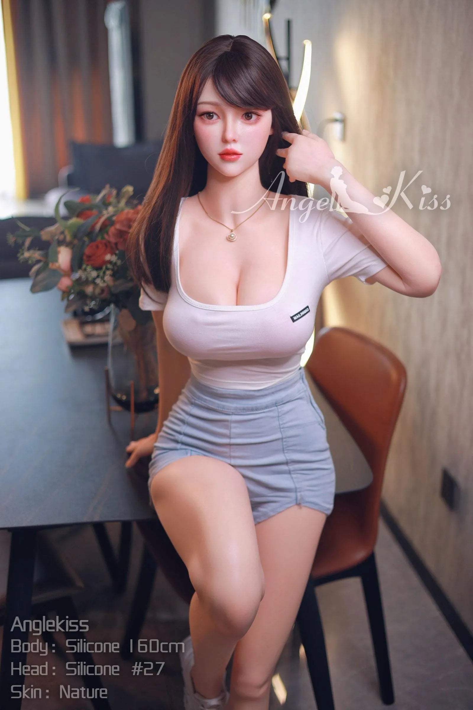 Angel Kiss | 160cm Big Breasts Silicone Asian Sex Doll - Aki