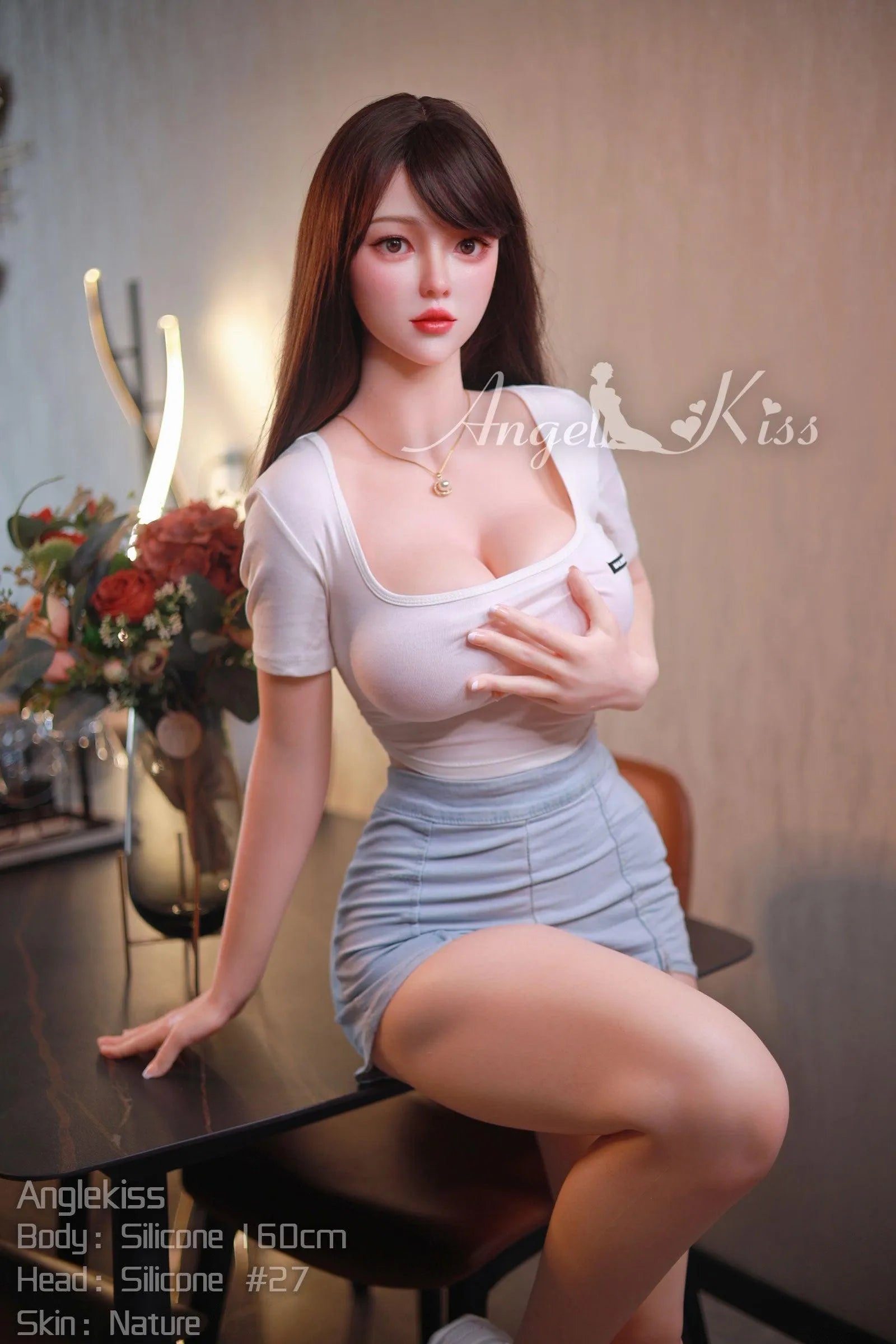 Angel Kiss | 160cm Big Breasts Silicone Asian Sex Doll - Aki