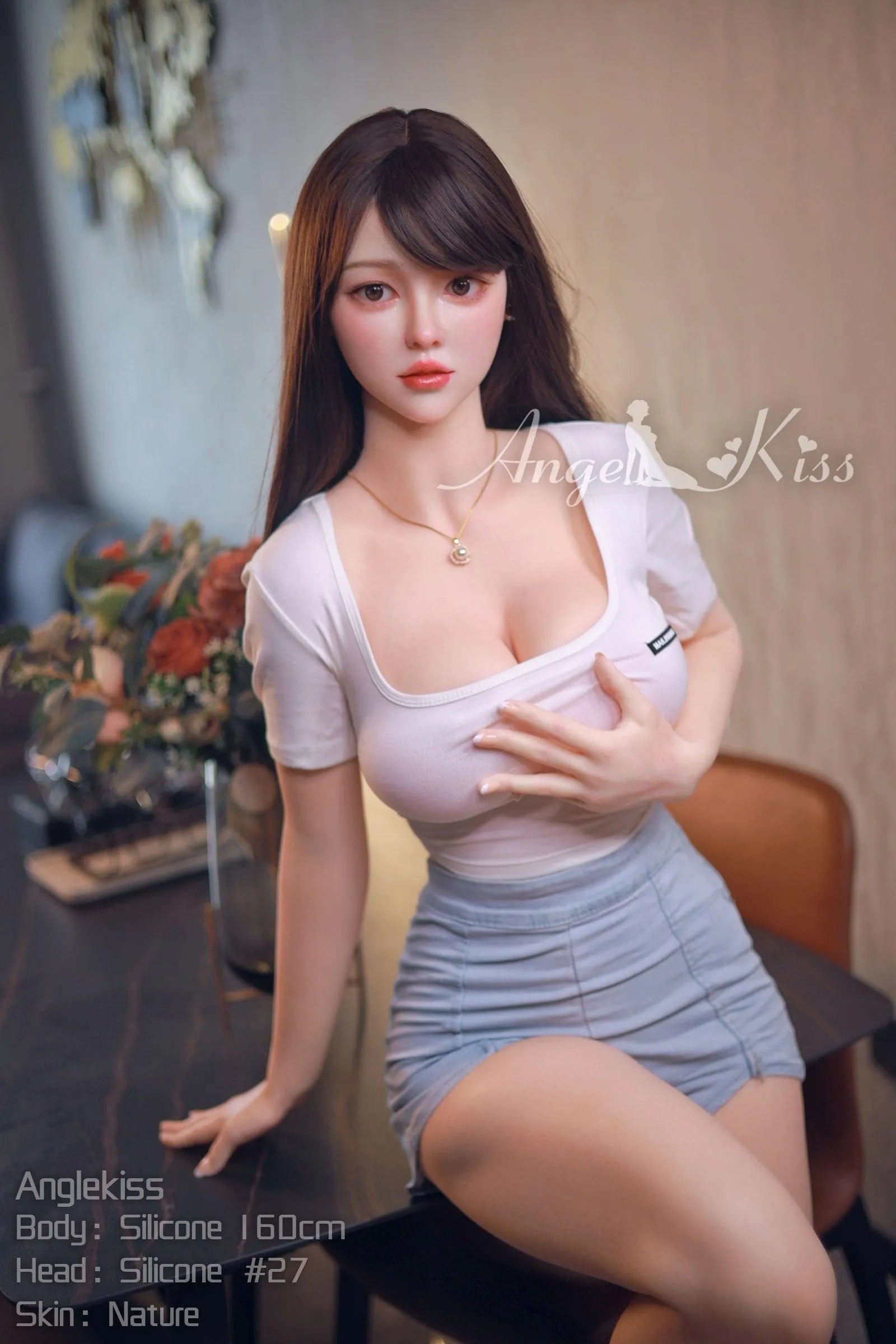 Angel Kiss | 160cm Big Breasts Silicone Asian Sex Doll - Aki