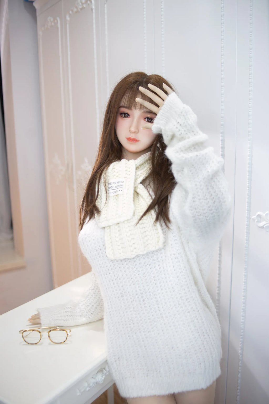 AIBEI |150cm/4ft11 Small Breast Silicone Head Doll - Odelia