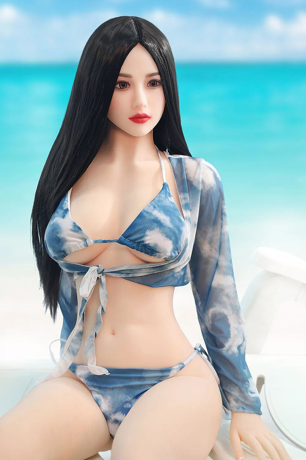 SY Doll | Asia 166cm/5ft5 Beach Swimsuit Small Chest Lifelike Sex Doll - Lillia