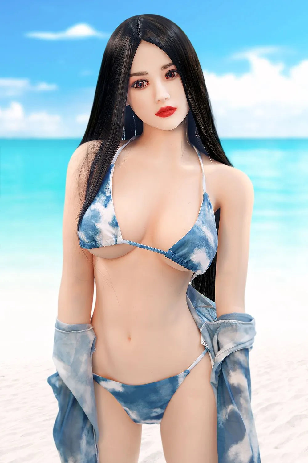 SY Doll | Asia 166cm/5ft5 Beach Swimsuit Small Chest Lifelike Sex Doll - Lillia