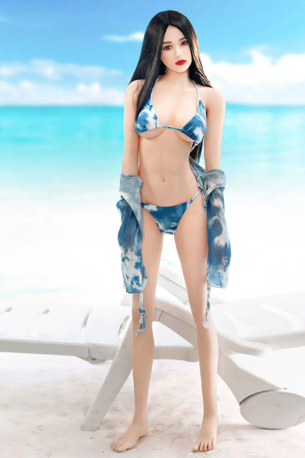 SY Doll | Asia 166cm/5ft5 Beach Swimsuit Small Chest Lifelike Sex Doll - Lillia