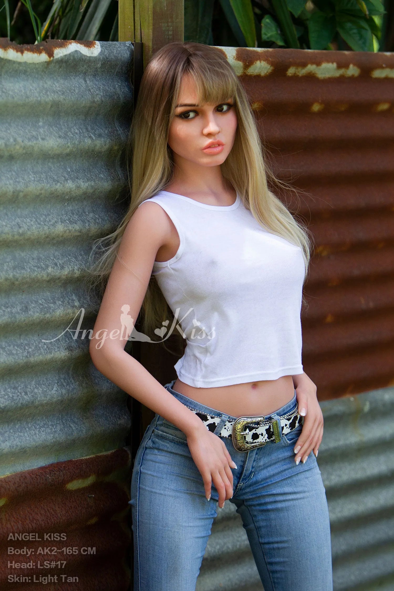Angelkiss? 165cm (5.4') LS17# D-Breasts Full Silicone Sex Dolls Model Props (NO.2832)