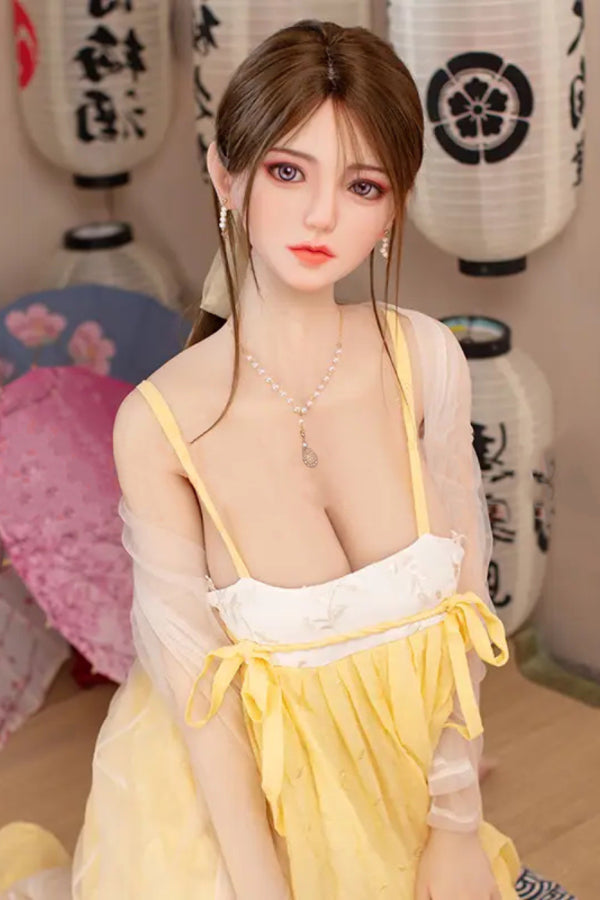 160cm/5ft3 D-cup Chinese Silicone Head Sex Doll - Wennie JX