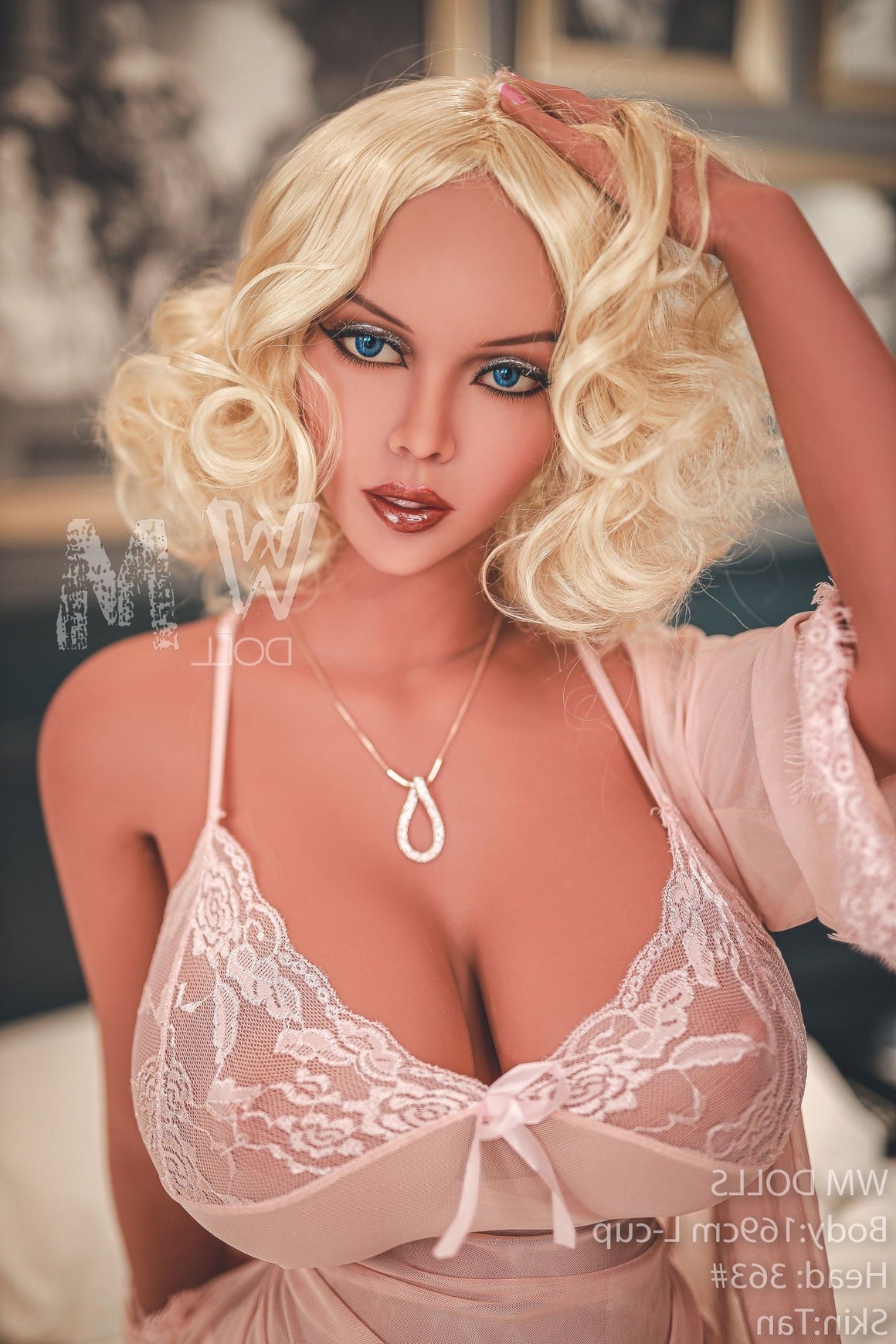 169cm/5ft7 L-cup Huge Boobs Big Booty TPE Sex Doll with #363 Head WM